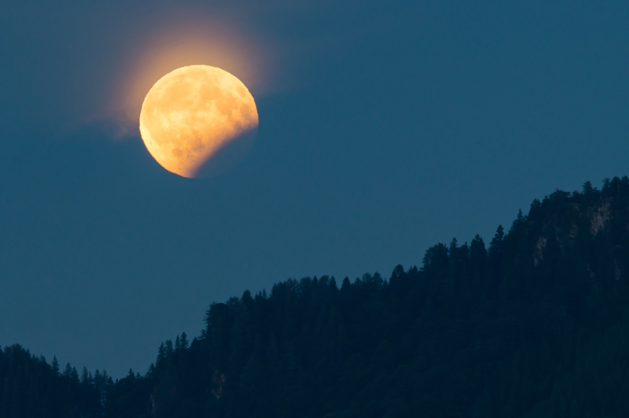 Naturspektakel Totale Mondfinsternis Uber Wien Wieden