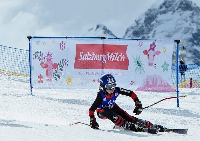 Die Slalom- Artistin in voller Fahrt (Foto: OÖSV)