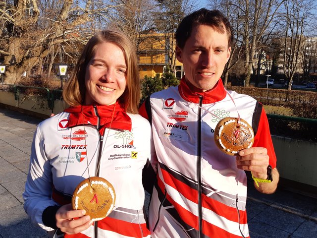 Ursula Kadan und Gernot Ymsén siegten beim Crosslauf in Graz | Foto: Ymsén