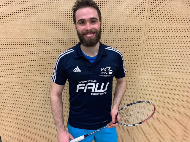 Ein strahlender Wolfgang Gnedt (BSC 70 Linz) nach dem Gewinn des Landesmeistertitels. | Foto: BSC 70 Linz