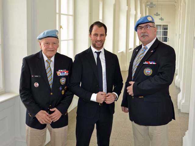 v.l. F. Köfel, LAbg. G. Dornauer, LL G. Dujmovits