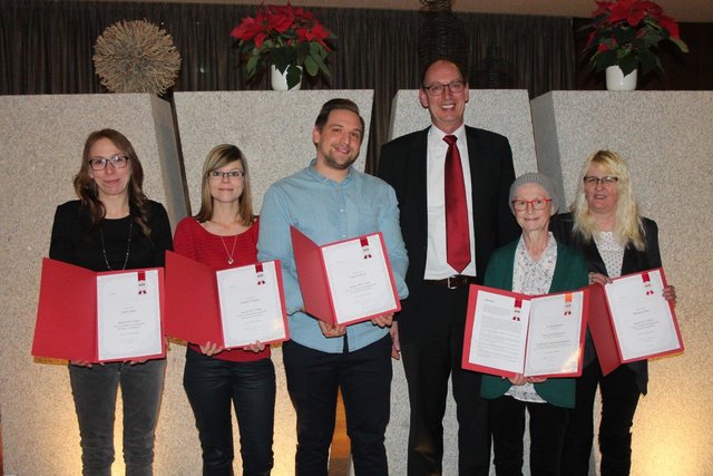 Sarah Flöck, Barbara Miedler, David Macik, Andreas Weber, Gerti Kühmeier und Manuela Pree | Foto: AVIA Gmünd