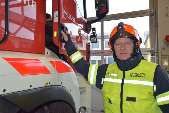 Schärdings FF-Kommandant Michael Hutterer bewirbt sich fürs Amt des Vize-Landesfeuerwehrkommandanten. | Foto: Markus Furtner