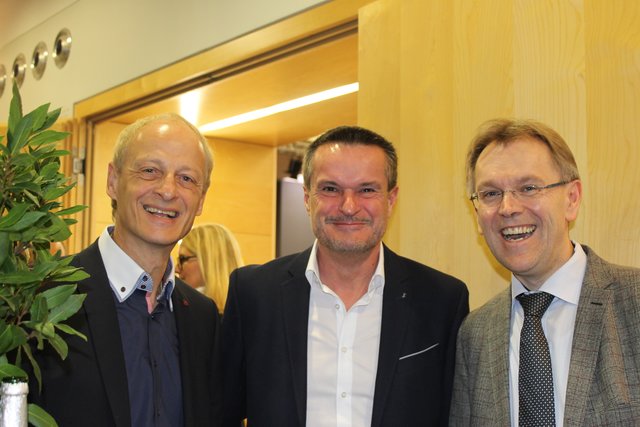 Reinhold Klika (Werbeagentur Klika), Gerhard Bittner (Laturo) und Josef Knauseder (Raiffeisenbank Region Braunau). | Foto: BRS