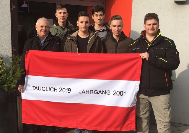 Tauglich: neue Rekruten aus Edelstal | Foto: Gemeinde Edelstal