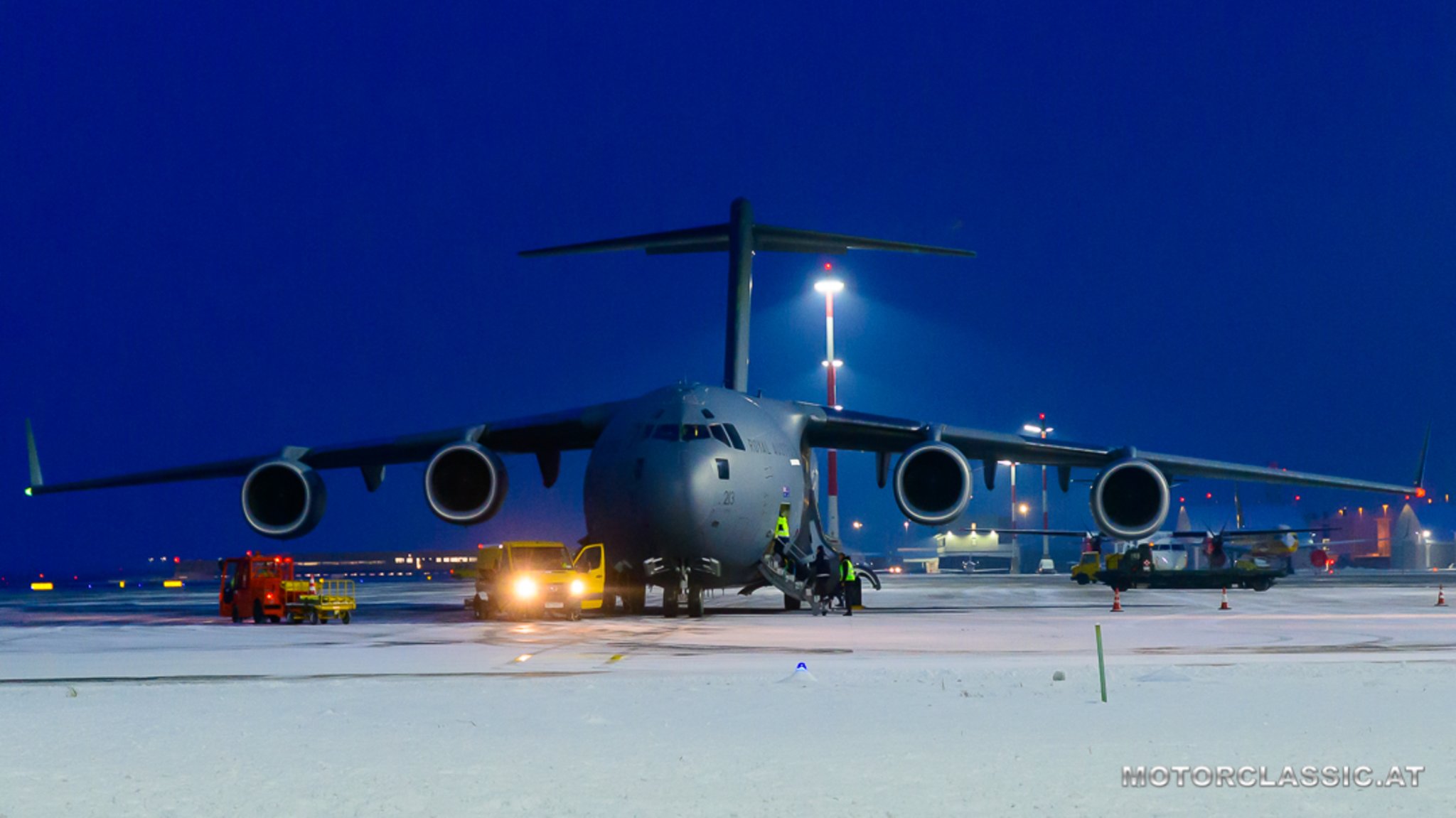 Am 23.01.2019 war es endlich so weit die C17 ist in Linz gelandet. C