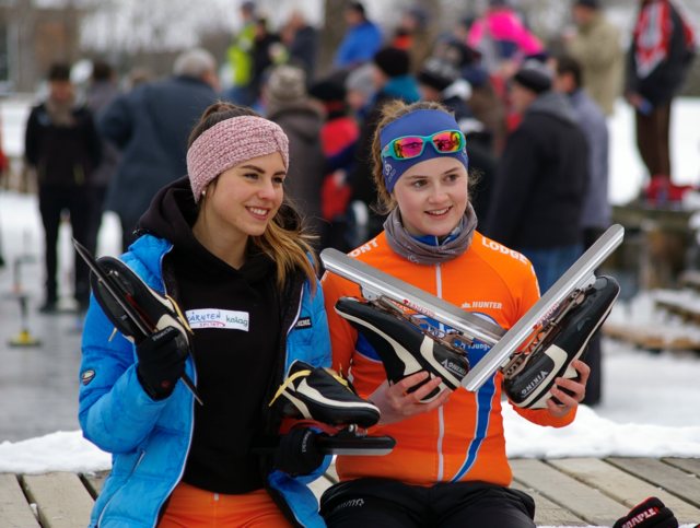 Zwei Staatsmeisterinnen, ein Verein (EV Weißensee): Anna Lena Müller (links) und Hanna Müller | Foto: KK