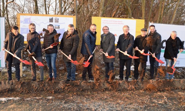 Die Baumaßnahmen für den Hochwasserschutz in Wolfau sollen künftige Überschwemmungen verhindern.