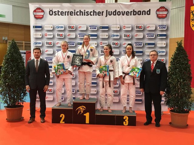 Julia Sommer (r.) gewann Bronze bei den ÖM U23. | Foto: Judo Jennersdorf