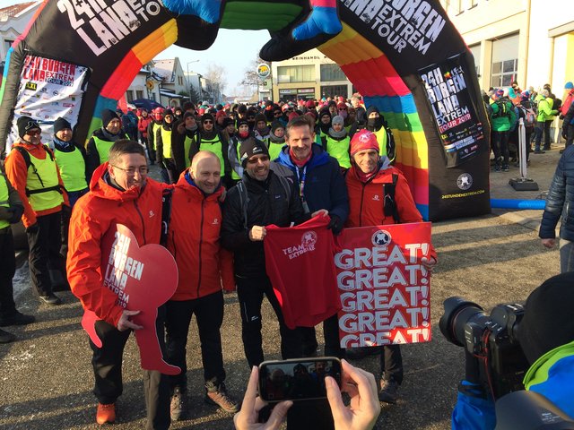 Die Veranstalter Michael, Tobias und Josef mit Innenminister Herbert Kickl | Foto: Werner Achs