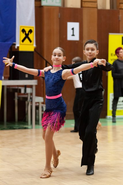 Emma Horvath & Marcus Soitu aus Gerasdorf eröffnen ihre Tanzsaison am Gänserndorf-Cup 2019.
