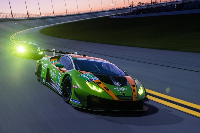 Der neue Lamborghini Huracan GT3 EVO von Grasser Racing in Daytona. | Foto: GRT/Jamey Price