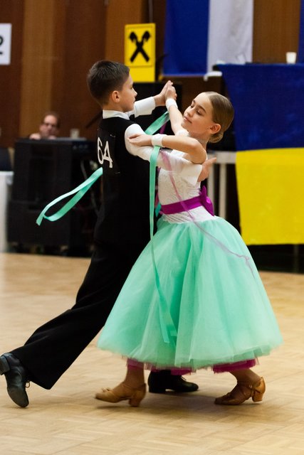 Emma Horvath & Marcus Soitu aus Gerasdorf eröffnen ihre Tanzsaison am Gänserndorf-Cup 2019.