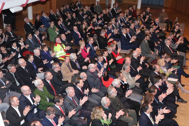 Neujahrsempfang der Stadt Leoben im vollgesetzten Saal des Congress Leoben.  | Foto: Freisinger