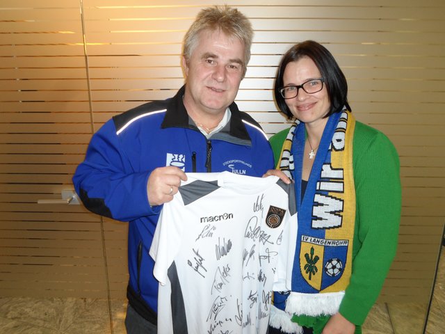 Obmann Johannes Scheuer Stocksportfreunde Tulln und Obfrau Juliane Kreitzer SV Langenrohr