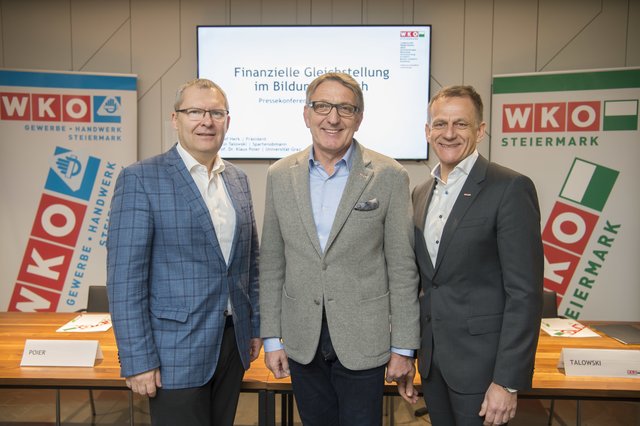 Fordern Gleichheit in der Bildung: Talowski, Herk, Poier (v.l.) | Foto: Fischer