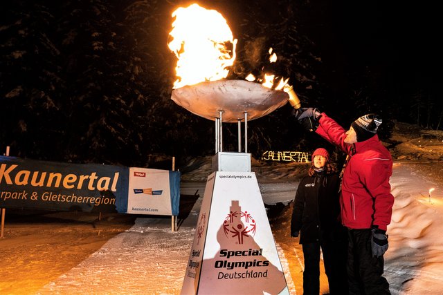 Das Entfachen des olympischen Feuers war für die Teilnehmer ein besonders emotionaler Augenblick. | Foto: Christian Hastedt-Marckwardt 