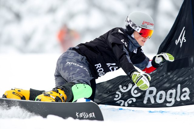 Die nächsten Einsätze im Europacup müssen jetzt warten: Der Grazer Snowboarder Arvid Auner wurde vom ÖSV für die WM im amerikanischen Park City (1. bis 10. Februar) nominiert. | Foto: GEPA