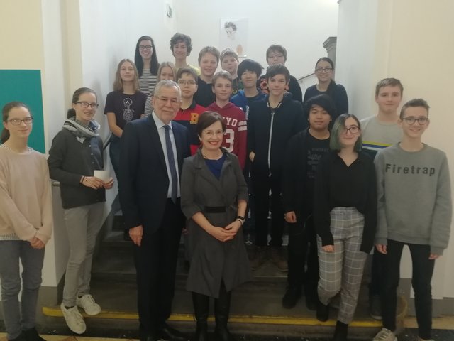 Bundespräsident Alexander Van der Bellen besuchte in Begleitung von Ehefrau Doris Schmidauer den "Tag der Zivilcourage".
