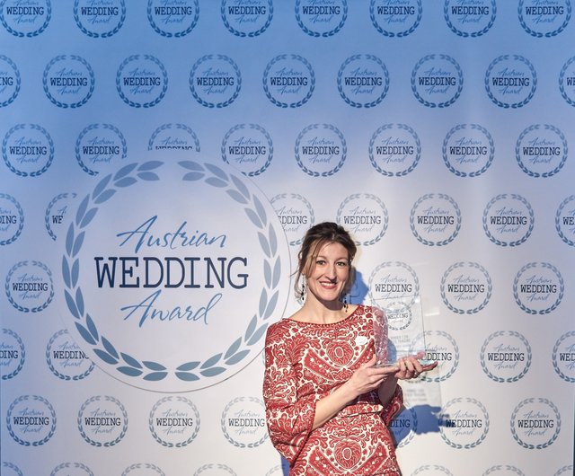 Kristina Hörtenhuber-Wendner, Gewinnerin des "Austrian Wedding Award" in der Kategorie "beste freie Trauung".