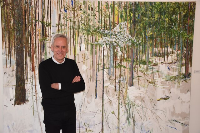 "Das wird um die Welt gehen", ist Kunst-Initiator Klaus Littmann überzeugt. Mit seinem Projekt "For Forest", dem sogenannten Wald im Stadion, werde Klagenfurt einen Fußabdruck auf der Weltkulturkarte hinterlassen | Foto: Polzer