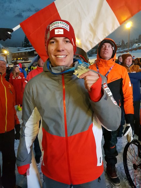 Markus Salcher gewann Bronze im Super G und Silber in der Abfahrt bei der Paraschi_WM 2019.  | Foto: Stefan Voidl/KK