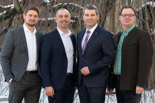 Michael Harm, Markus Gilli, Gernot Ertl und Robert Winkler leiten den Maschinenring Niederösterreich-Wien. | Foto: Maschinenring