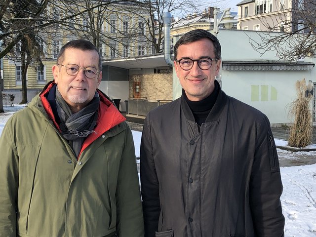 Anrainer Werner Hudelist (re.) und Gerhard Schullerer.  | Foto: BRS