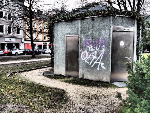 Nicht gerade einladend ist die WC-Anlage im Hessenpark. | Foto: Bürgerinitiative Lebenswerter Hessenplatz und Umgebung