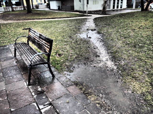 Park-Querer nehmen die Abkürzung über die Wiese.    
 | Foto: Bürgerinitiative Lebenswerter Hessenplatz und Umgebung