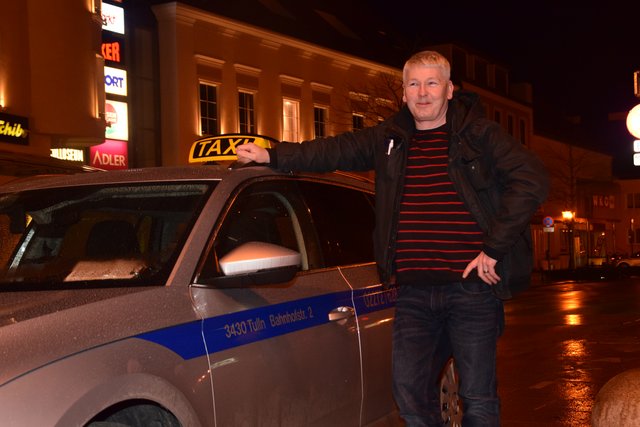 Gerhard Bachmann fährt seit knapp zehn Jahren für 'Taxi Berger' in Tulln.