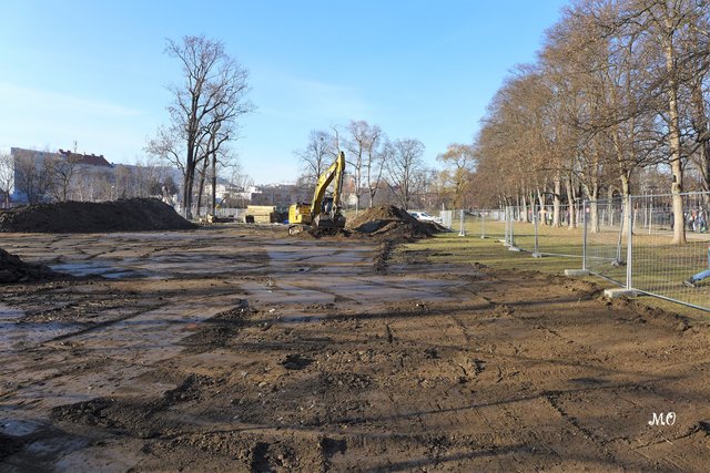 Bauarbeiten Augartenbucht, Graz, Städtischer Augarten