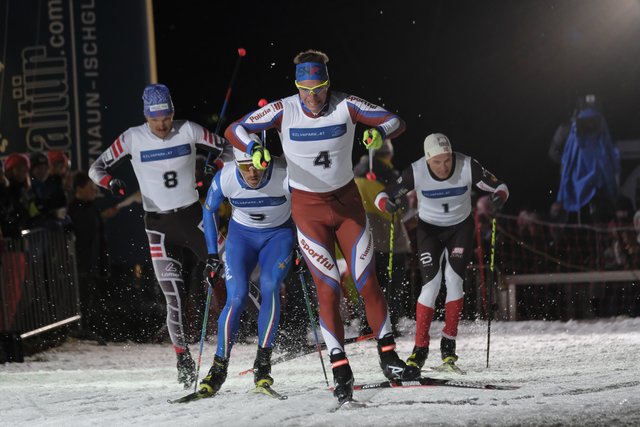 Wenn sich am 27. März 2019 Hobbylangläufer und Profis beim 2. Galtür Nordic Night Race spannende Kopf-an-Kopf-Rennen durch den Ortskern von Galtür liefern, ist für Zuschauer und Teilnehmer Stimmung und Hochspannung garantiert  | Foto: TVB Paznaun – Ischgl