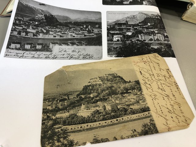 Alte Postkarten aus Salzburg. 