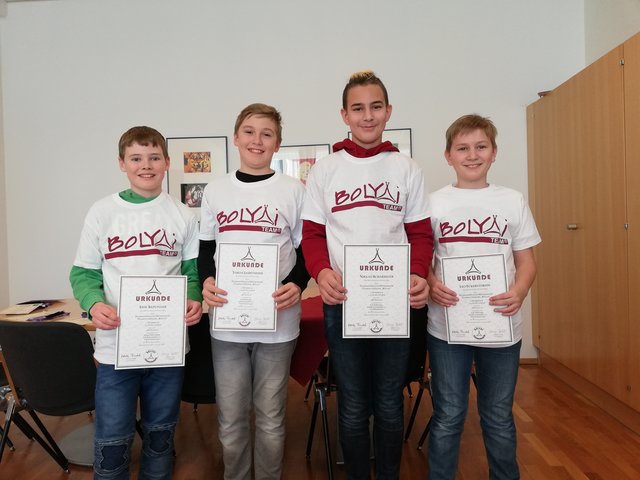 von links nach rechts: Erik Keplinger, Tobias Leibetseder, Niklas Scharinger und Leo Eckerstorfer