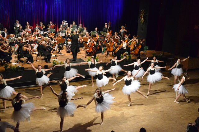 Das Ballorchester und die Ballettschule Fontainbleu boten eine graziöse Einstimmung in den Ball-Abend.