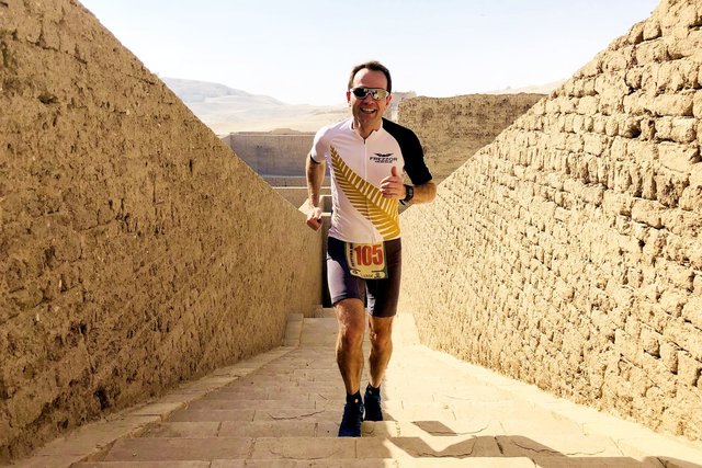 Alexander Rüdiger beim Egyptian Marathon in Luxor | Foto: Ramona Schrey