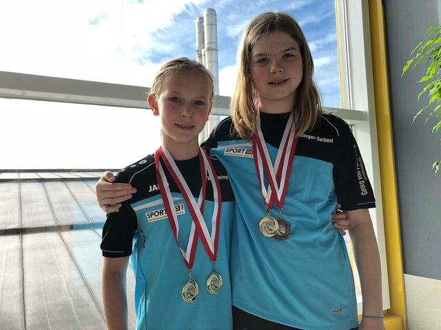 Magdalena Pieringer (11/1.LSK) und Franziska Kierlinger-Seiberl (10/SK Vöest) zwei junge Sporttalente des Landes Oberösterreich stellten ihr Talent bei den oö. Hallenlandesmeisterschaften im Schwimmen in Perg 2019 unter Beweis und sicherten sich je einen Einzeltitel in ihren Jahrgängen!