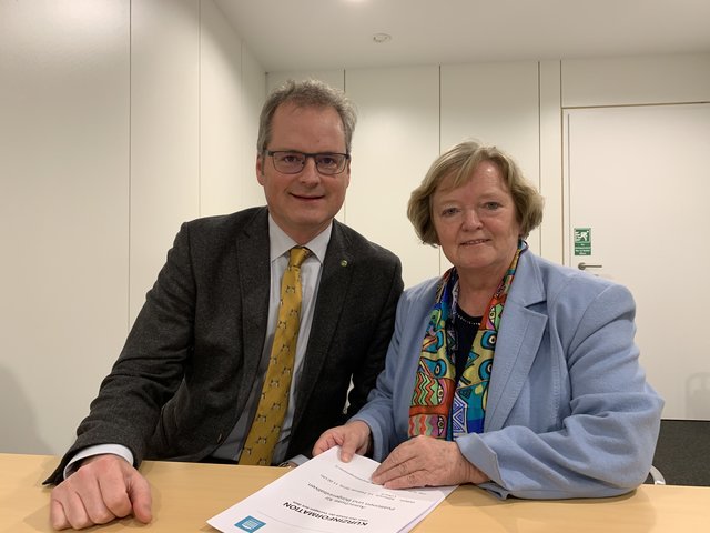 Univ. Prof. Dr. Hackländer und Abg. Angela Fichtinger. | Foto: Angela Fichtinger