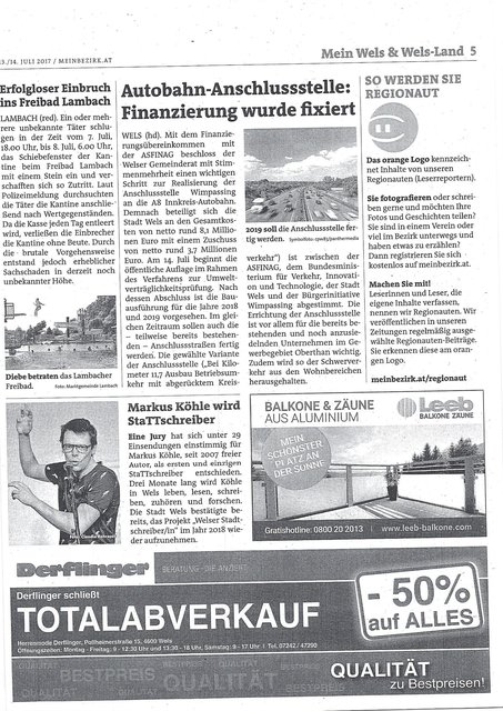 Unser Originalbericht zur Autobahnauffahrt Wimpassing. | Foto: BRS
