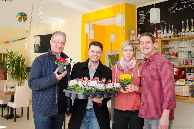 Bürgermeister Peter Kalteis, Michael Kern, Sonja Aichinger, Martin Kerndler