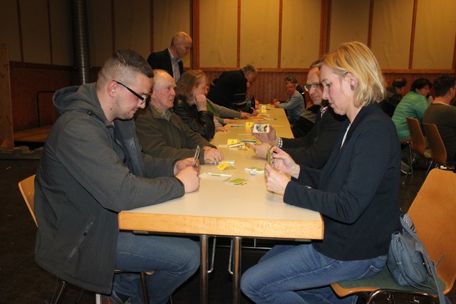 Die Tische waren - zumindest anfangs - voll besetzt