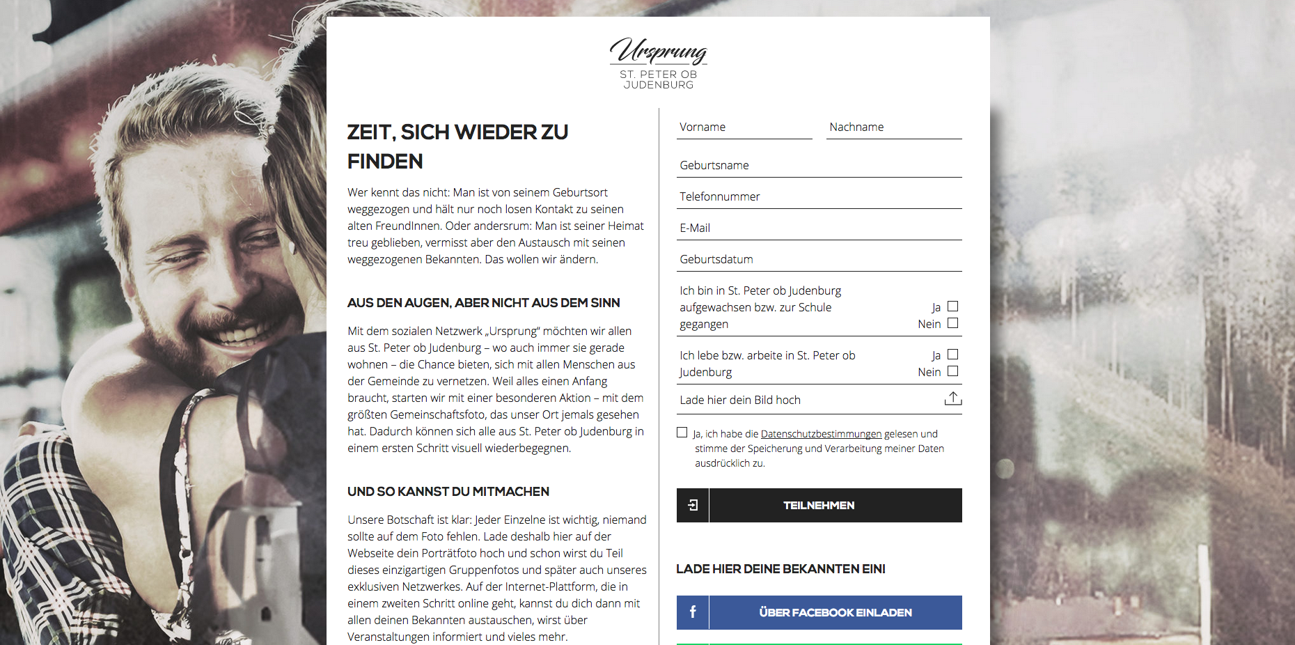 So sieht die neue Seite aus.