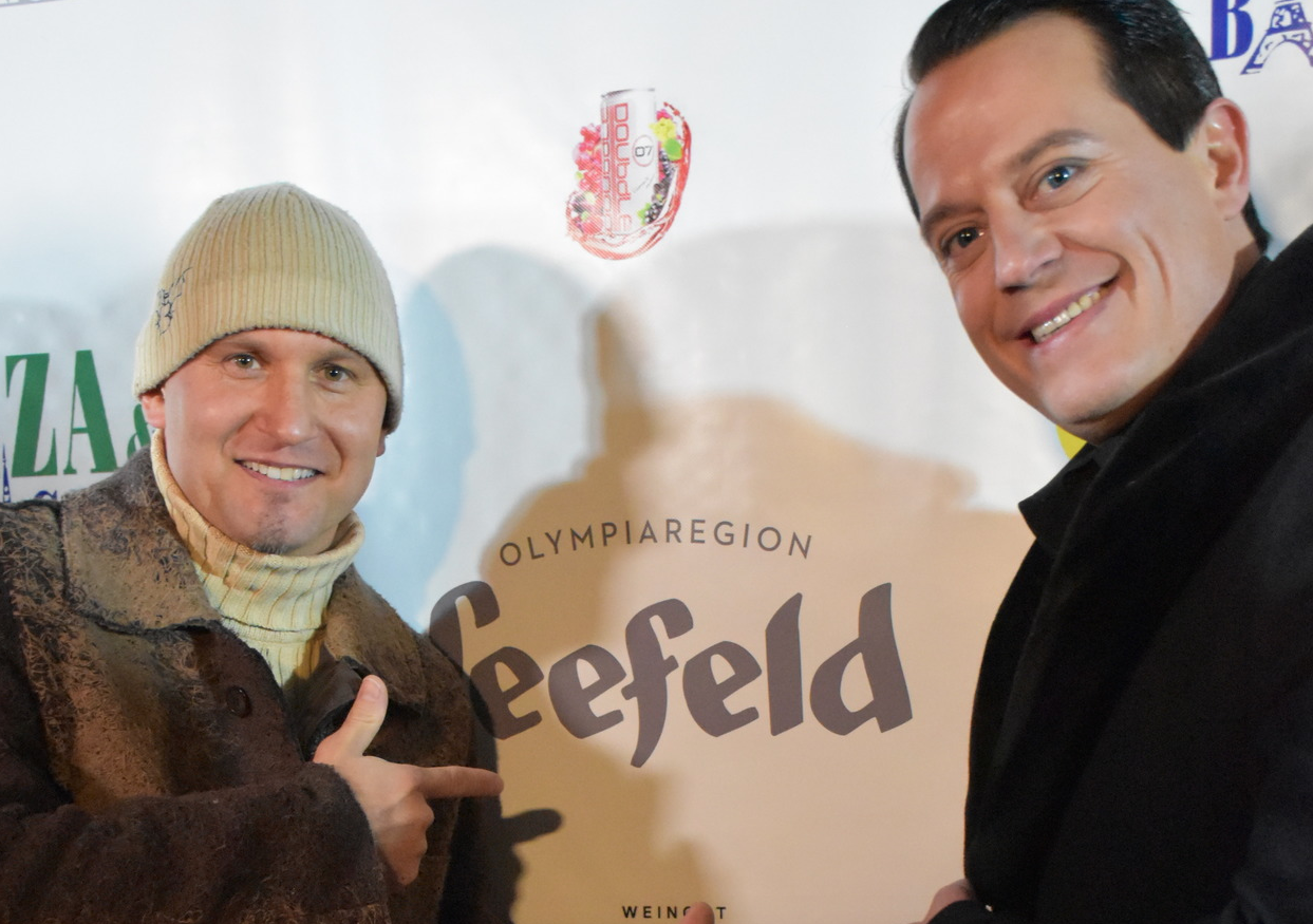 Den WM-Song „Time 4 heroes“ liefern der Seefelder Vollblutmusiker Gregor Glanz (re.) und Ex-ÖSV-Freestyle-Star Christian Rijavec (li.).