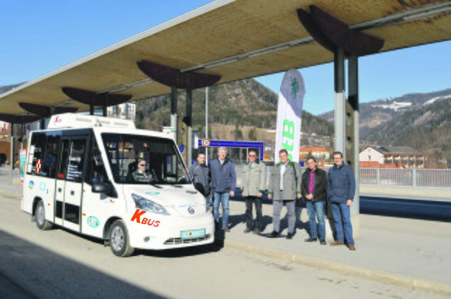 Der neue E-Bus wurde in Murau vorgestellt.  | Foto: StB
