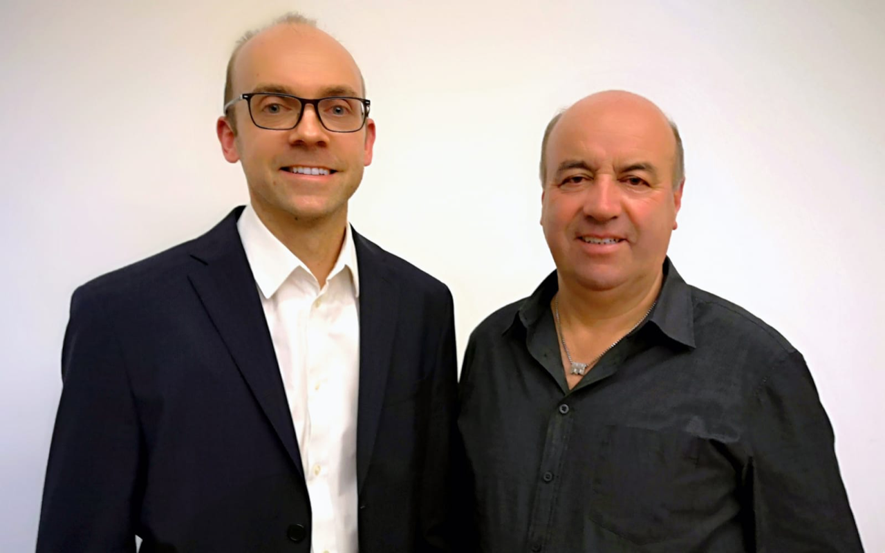Bgm. Johann Hammer (r.) mit dem neuen Vizebürgermeister von Großklein Christoph Zirngast.