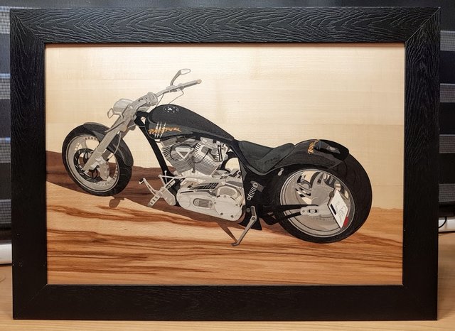 Marketerie einer harley
