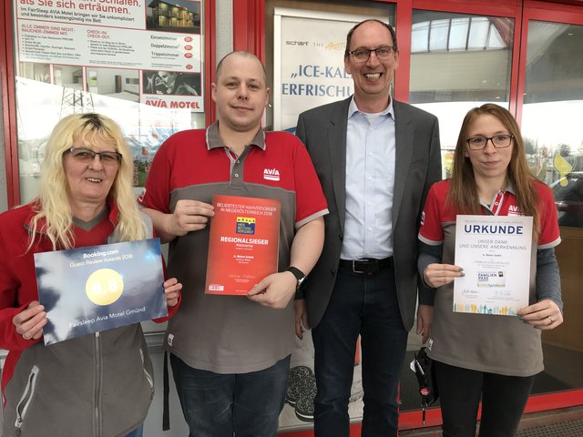 Manuela Pree, Markus Kolm, Andreas Weber und Sarah Flöck. | Foto: A. Weber GmbH