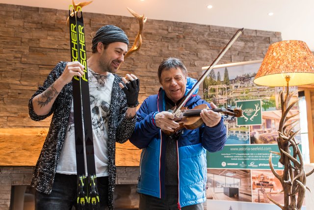 Peter Schröcksnadel trifft David Garrett | Foto: OK Seefeld/GEPA