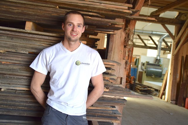 Martin Schneider will nun das Tischlerhandwerk in seiner eigenen Firma an die nächste Generation weitergeben. | Foto: Sandra Schütz